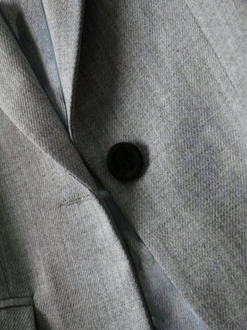 【Plus Size】 Striped Patchwork Print Button Front Blazer, Casual Flap Detail Lapel Neckline Outerwear for Work Office Business, Blazers Jackets for Men 2024, Women'S Clothes for Fall & Winter